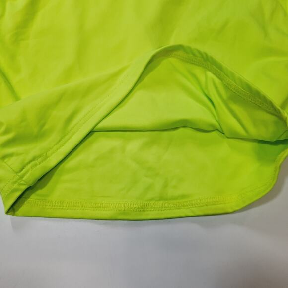 Superdown Nicky Zip Crop Top in Neon Yellow Small - Picture 7 of 10